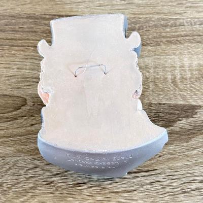 LOT 38L: Vintage Legend Products England Chalkware Bossun Heads - Westerner & Mr. Pickwick