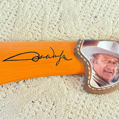 LOT 41L: 2007 Bradford Exchange John Wayne Rifle "An American Legend" A4158 & 2009 Straight Shooter Collection...