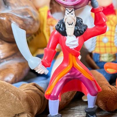 LOT 45L: Disney Collection - 1970s Big Al Coin Bank, Woody Dolls, Hallmark Haunted Mansion Hitch Hiking Ghosts & More