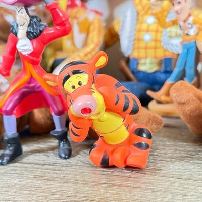 LOT 45L: Disney Collection - 1970s Big Al Coin Bank, Woody Dolls, Hallmark Haunted Mansion Hitch Hiking Ghosts & More