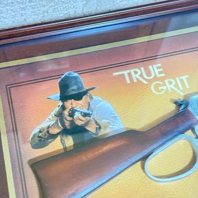 LOT 46L: 2013 Bradford Exchange "True Grit" Commemorative Rifle A0011, 2019 John Wayne: Western Icon Masterpiece Wall Decor...