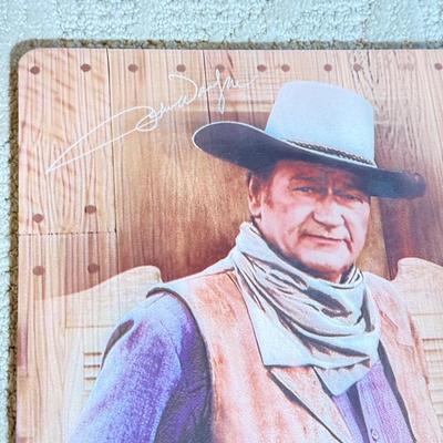 LOT 46L: 2013 Bradford Exchange "True Grit" Commemorative Rifle A0011, 2019 John Wayne: Western Icon Masterpiece Wall Decor...