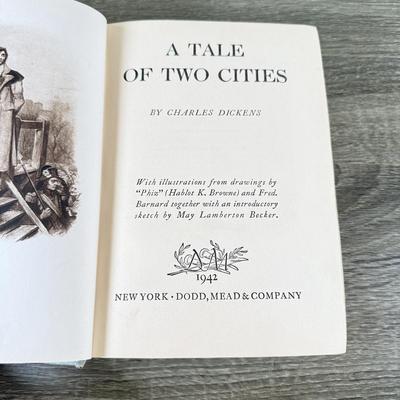 LOT 48L: Antique, Vintage & Modern Charles Dickens Books - 1868 Volume of The Works of Charles Dickens incl. Pickwick Papers, Barnaby...