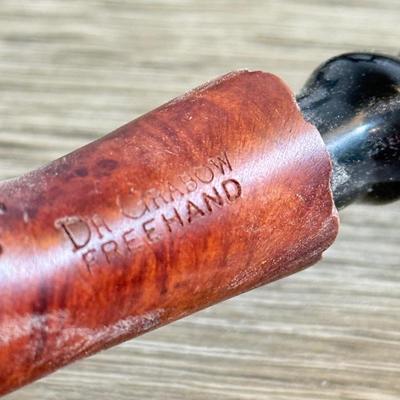 LOT 51M: Pipe Rack made in Italy, Boddingtons Bitter Ashtray w/ Collection of Pipes - Dr. Grabow, Italy, Angelo, Czech & More