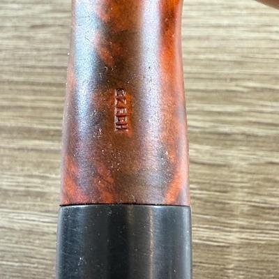 LOT 51M: Pipe Rack made in Italy, Boddingtons Bitter Ashtray w/ Collection of Pipes - Dr. Grabow, Italy, Angelo, Czech & More