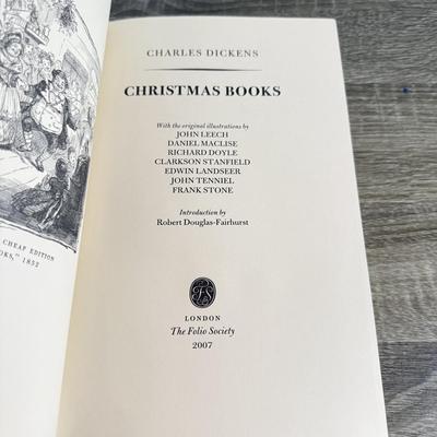 LOT 52M: Folio Society Books - 2007 Christmas Books by Charles Dickens, NIP My Early Life by Winston S Churchill, 2004 Folio Book of...