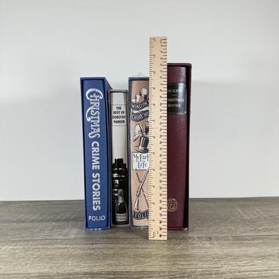 LOT 52M: Folio Society Books - 2007 Christmas Books by Charles Dickens, NIP My Early Life by Winston S Churchill, 2004 Folio Book of...