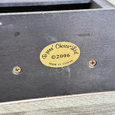 LOT 55M: Byer's Choice - 2012 Santa w/ Toys, 2006 Fireplace w/ Music Stand & A Christmas Carol Puzzle