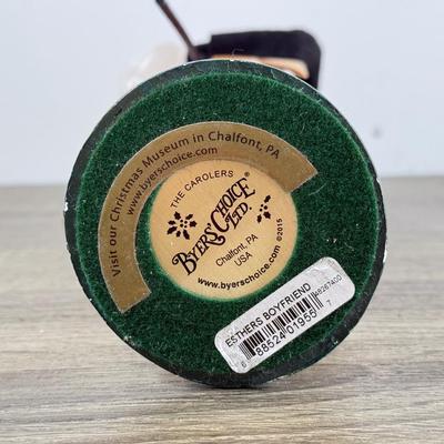 LOT 56M: Byer's Choice Carolers - 2015 Esther's Boyfriend & 2012 Man w/ Pocket Watch