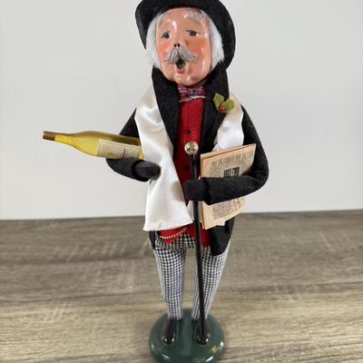 LOT 56M: Byer's Choice Carolers - 2015 Esther's Boyfriend & 2012 Man w/ Pocket Watch