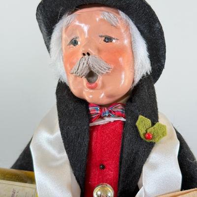 LOT 56M: Byer's Choice Carolers - 2015 Esther's Boyfriend & 2012 Man w/ Pocket Watch