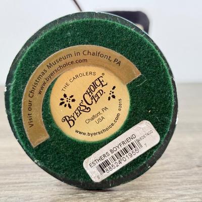 LOT 56M: Byer's Choice Carolers - 2015 Esther's Boyfriend & 2012 Man w/ Pocket Watch