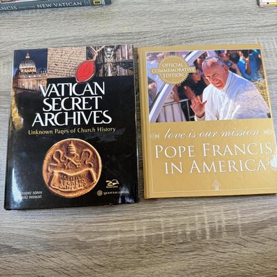 LOT 60M: 1982 Marvel Comics The Life of Pope John Paul II w/ Collection of Books on Historical & Modern Popes and the Vatican