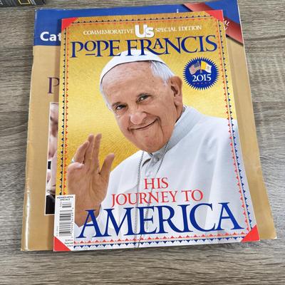 LOT 60M: 1982 Marvel Comics The Life of Pope John Paul II w/ Collection of Books on Historical & Modern Popes and the Vatican