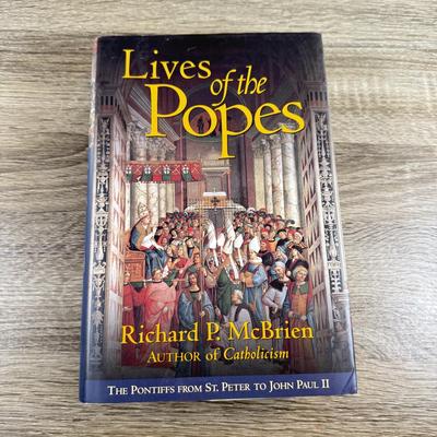 LOT 60M: 1982 Marvel Comics The Life of Pope John Paul II w/ Collection of Books on Historical & Modern Popes and the Vatican