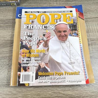 LOT 60M: 1982 Marvel Comics The Life of Pope John Paul II w/ Collection of Books on Historical & Modern Popes and the Vatican