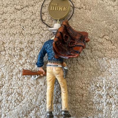 LOT 63M: Large Collection of John Wayne Christmas Tree Ornaments - 2011 Bradford Exchange Legend of John Wayne Ornament Collection...