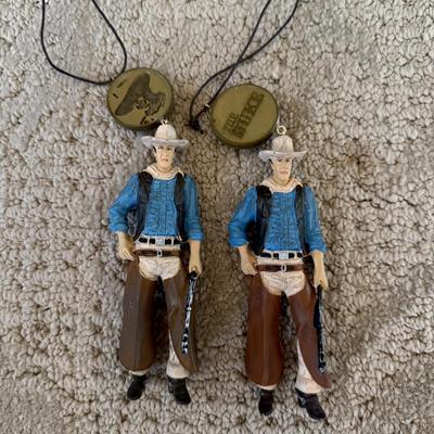 LOT 63M: Large Collection of John Wayne Christmas Tree Ornaments - 2011 Bradford Exchange Legend of John Wayne Ornament Collection...