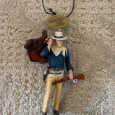 LOT 63M: Large Collection of John Wayne Christmas Tree Ornaments - 2011 Bradford Exchange Legend of John Wayne Ornament Collection...