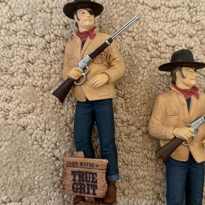 LOT 63M: Large Collection of John Wayne Christmas Tree Ornaments - 2011 Bradford Exchange Legend of John Wayne Ornament Collection...