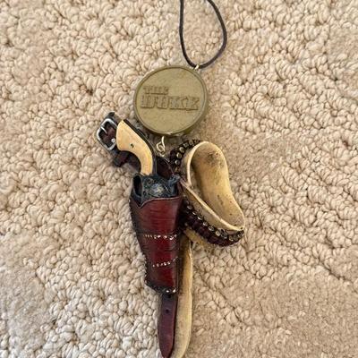 LOT 63M: Large Collection of John Wayne Christmas Tree Ornaments - 2011 Bradford Exchange Legend of John Wayne Ornament Collection...