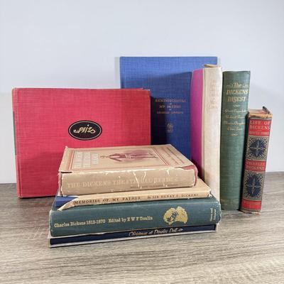 LOT 64M: Collection of Vintage Dickens Books - Limited Edition #100/1000 1954 Christmas ad Dingley Dell, 1928 Memories of My Father by...