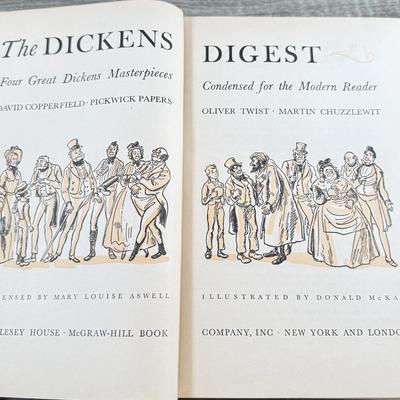 LOT 64M: Collection of Vintage Dickens Books - Limited Edition #100/1000 1954 Christmas ad Dingley Dell, 1928 Memories of My Father by...