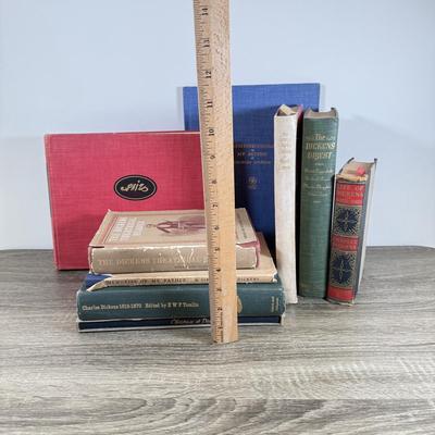 LOT 64M: Collection of Vintage Dickens Books - Limited Edition #100/1000 1954 Christmas ad Dingley Dell, 1928 Memories of My Father by...