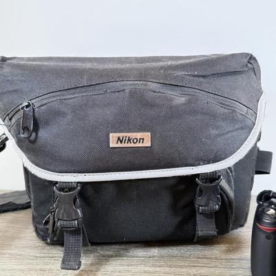 LOT 65M: Nikon D3000 DSLR Camera w/ Lenses & Accessories