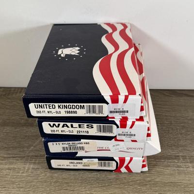 LOT 67M: Collection of Irish & British Nyl-Glo Flags