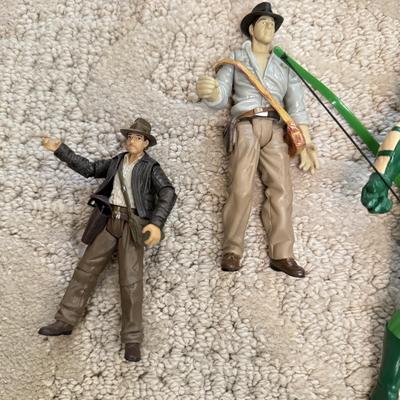 LOT 69L: Collection of Toys, Action Figures, Comics & More - Indiana Jones, DC Comics, Spiderman, Mr. Bean, 1950s Illustrated Classics