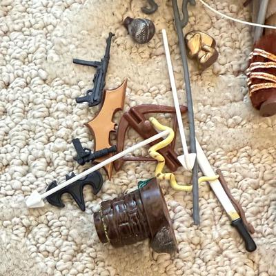 LOT 69L: Collection of Toys, Action Figures, Comics & More - Indiana Jones, DC Comics, Spiderman, Mr. Bean, 1950s Illustrated Classics