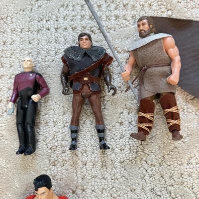 LOT 69L: Collection of Toys, Action Figures, Comics & More - Indiana Jones, DC Comics, Spiderman, Mr. Bean, 1950s Illustrated Classics