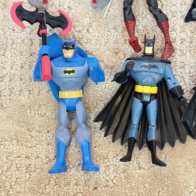 LOT 69L: Collection of Toys, Action Figures, Comics & More - Indiana Jones, DC Comics, Spiderman, Mr. Bean, 1950s Illustrated Classics