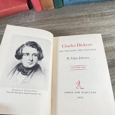 LOT 71L: Vintage Dickens Books - List in Description
