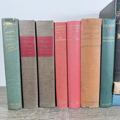 LOT 71L: Vintage Dickens Books - List in Description
