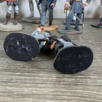 LOT 75M: Mini Metal & More Figurines incl. King & Country - Winston Churchill, HM King Charles III, Rooster Cogburn & Hercule...