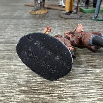 LOT 75M: Mini Metal & More Figurines incl. King & Country - Winston Churchill, HM King Charles III, Rooster Cogburn & Hercule...