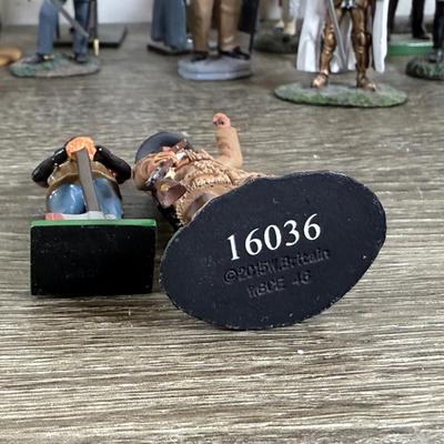 LOT 75M: Mini Metal & More Figurines incl. King & Country - Winston Churchill, HM King Charles III, Rooster Cogburn & Hercule...