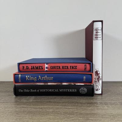 LOT 76M: Folio Society Books - Book of Historical Mysteries, King Arthur: History & Legend by John & Caitlin Matthews, Cover Her...
