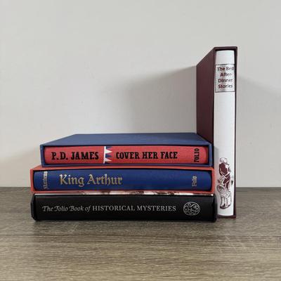 LOT 76M: Folio Society Books - Book of Historical Mysteries, King Arthur: History & Legend by John & Caitlin Matthews, Cover Her...