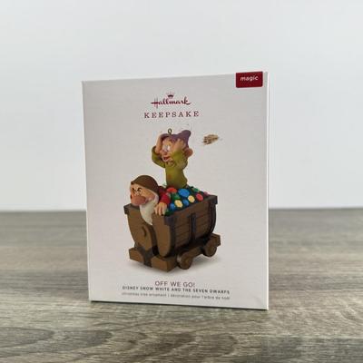 LOT 78M: Disney Hallmark Keepsake Ornaments w/ Boxes - The Hunchback of Notre Dame, Snow White & the Seven Dwarfs & Pinocchio