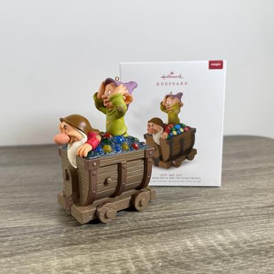 LOT 78M: Disney Hallmark Keepsake Ornaments w/ Boxes - The Hunchback of Notre Dame, Snow White & the Seven Dwarfs & Pinocchio