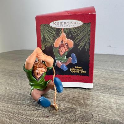 LOT 78M: Disney Hallmark Keepsake Ornaments w/ Boxes - The Hunchback of Notre Dame, Snow White & the Seven Dwarfs & Pinocchio