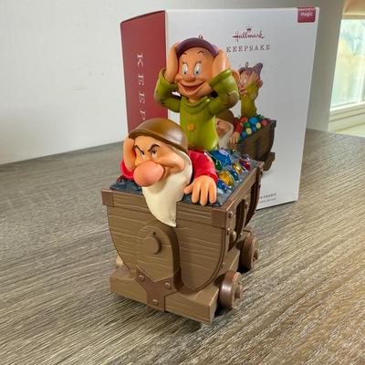 LOT 78M: Disney Hallmark Keepsake Ornaments w/ Boxes - The Hunchback of Notre Dame, Snow White & the Seven Dwarfs & Pinocchio