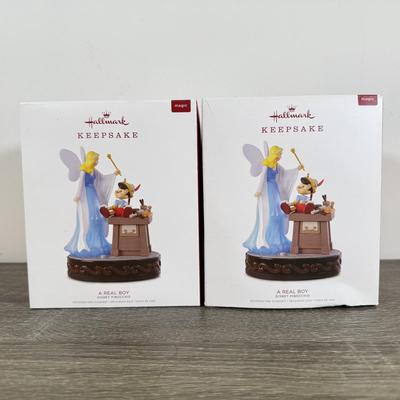 LOT 78M: Disney Hallmark Keepsake Ornaments w/ Boxes - The Hunchback of Notre Dame, Snow White & the Seven Dwarfs & Pinocchio