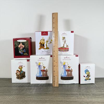 LOT 78M: Disney Hallmark Keepsake Ornaments w/ Boxes - The Hunchback of Notre Dame, Snow White & the Seven Dwarfs & Pinocchio