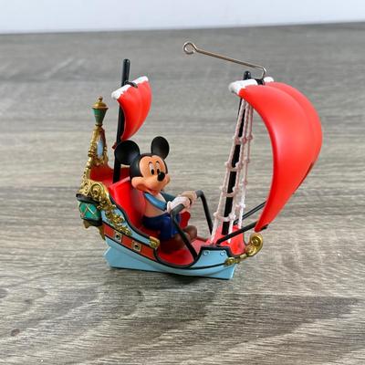 LOT 79M: Disney Hallmark Keepsake Ornaments w/ Boxes - Haunted Mansion, Peter Pan's Flight, Cinderella's Castle,...