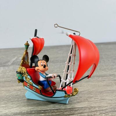 LOT 79M: Disney Hallmark Keepsake Ornaments w/ Boxes - Haunted Mansion, Peter Pan's Flight, Cinderella's Castle,...