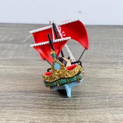 LOT 79M: Disney Hallmark Keepsake Ornaments w/ Boxes - Haunted Mansion, Peter Pan's Flight, Cinderella's Castle,...